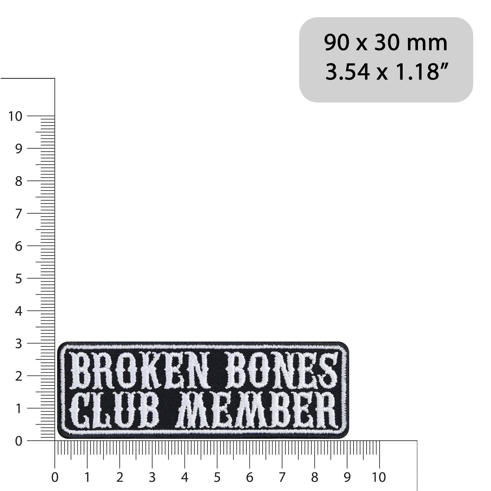Broken bones club member - Patch