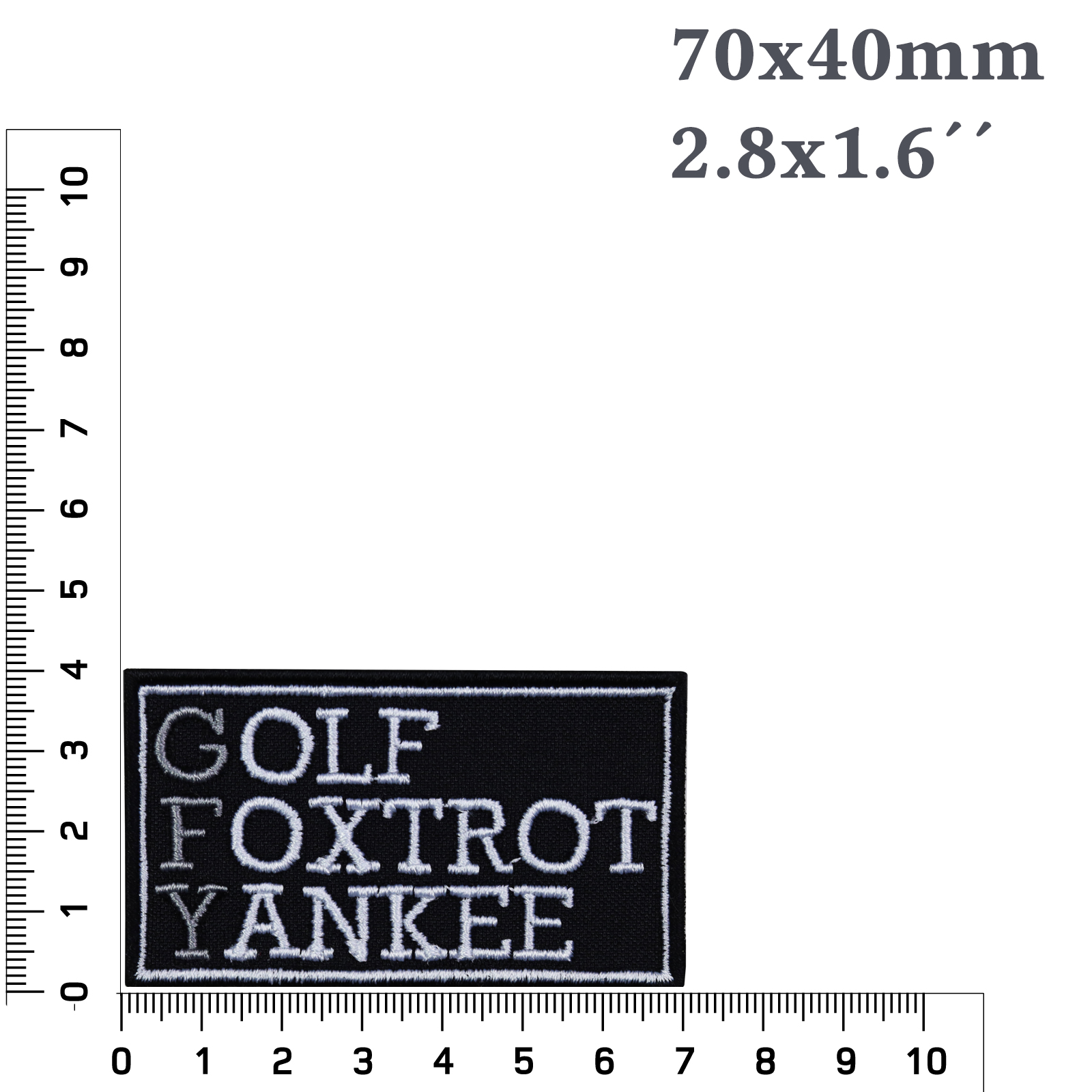 Golf Foxtrot Yankee - Patch