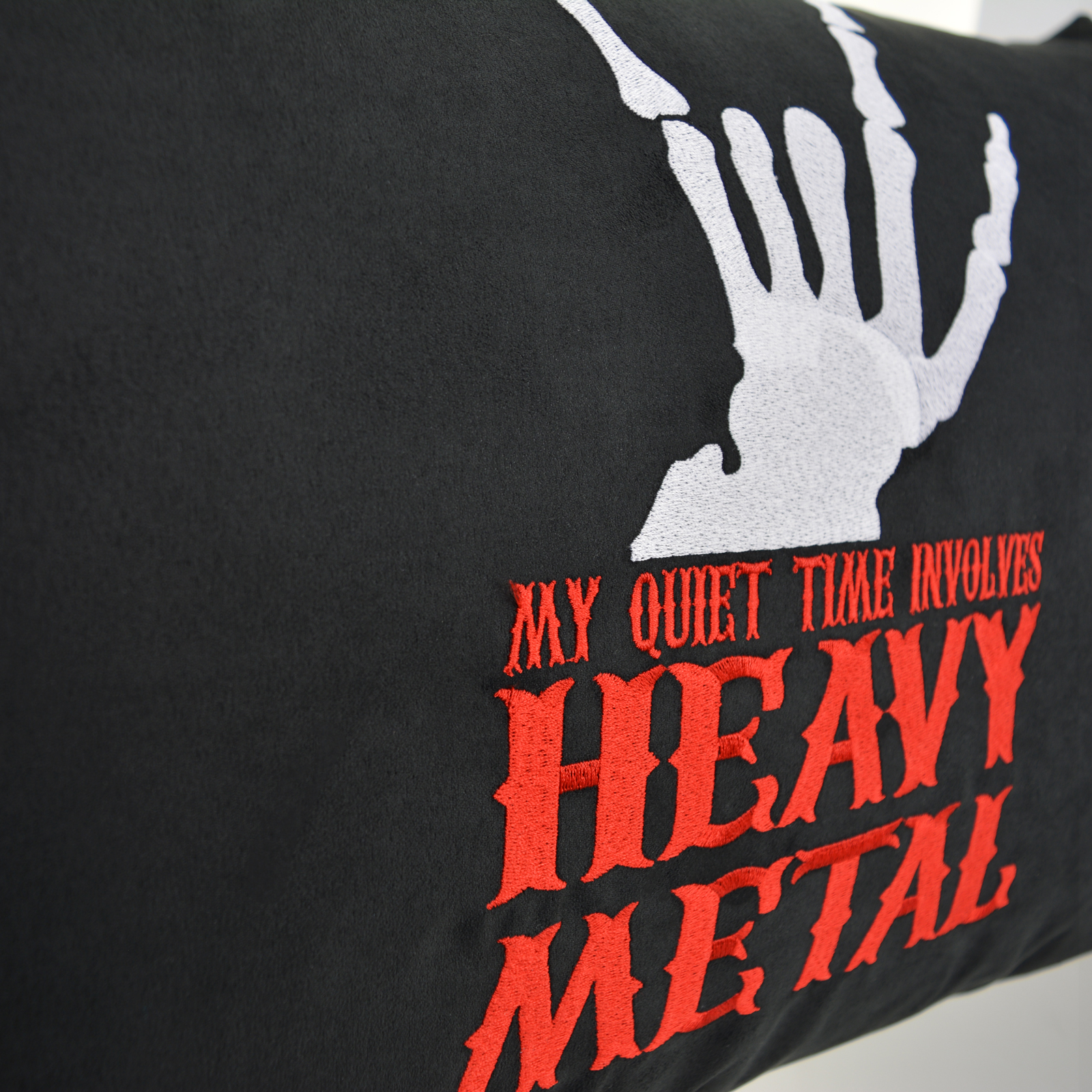 My quiet time involves heavy metal - Kissen