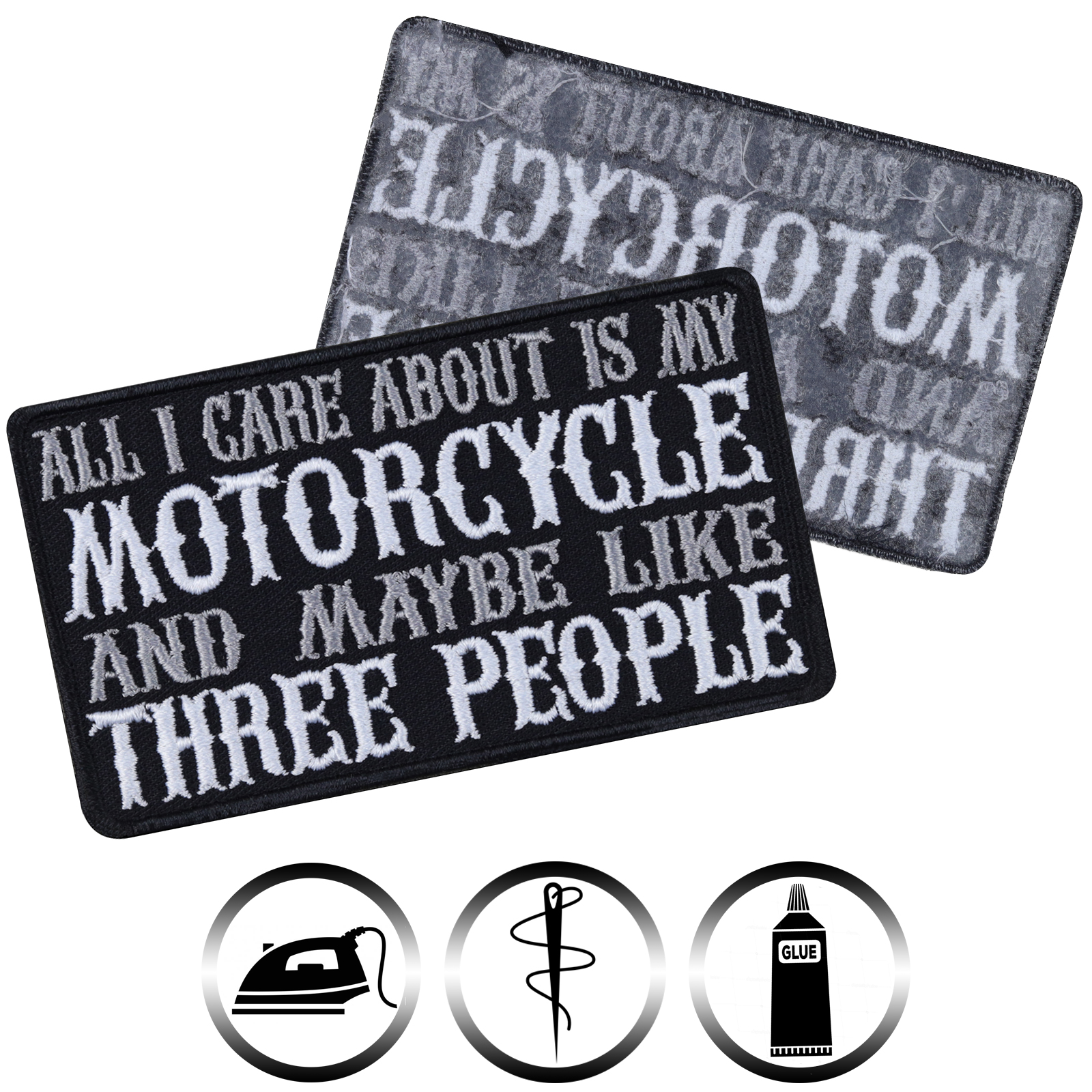 All I care about is my Motorcycle and maby like three people - Patch