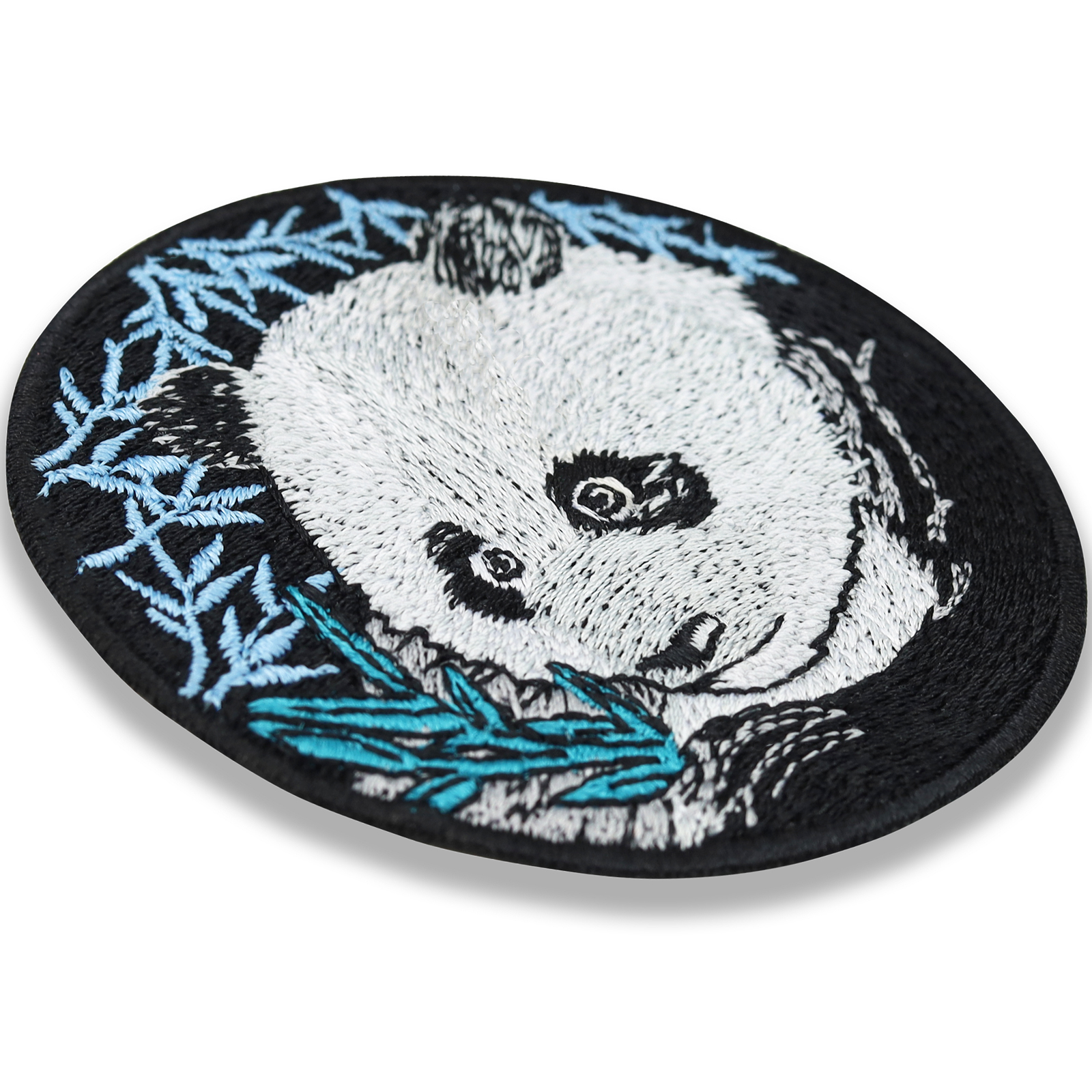 Pandabär mit Bambusblätter - Patch