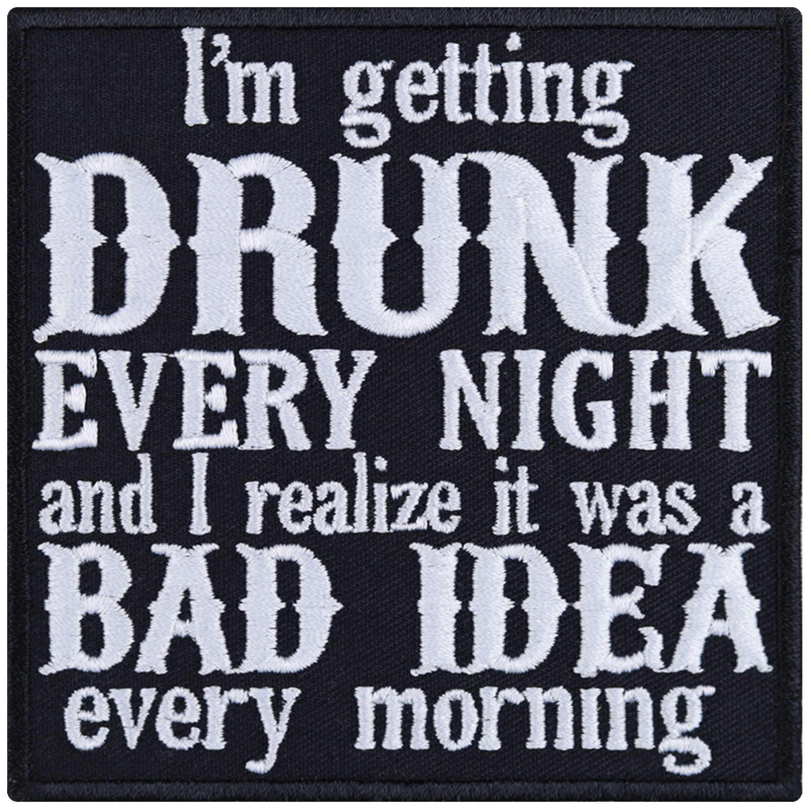 I'm getting drunk every night and I realize it was a bad idea every morning - Patch