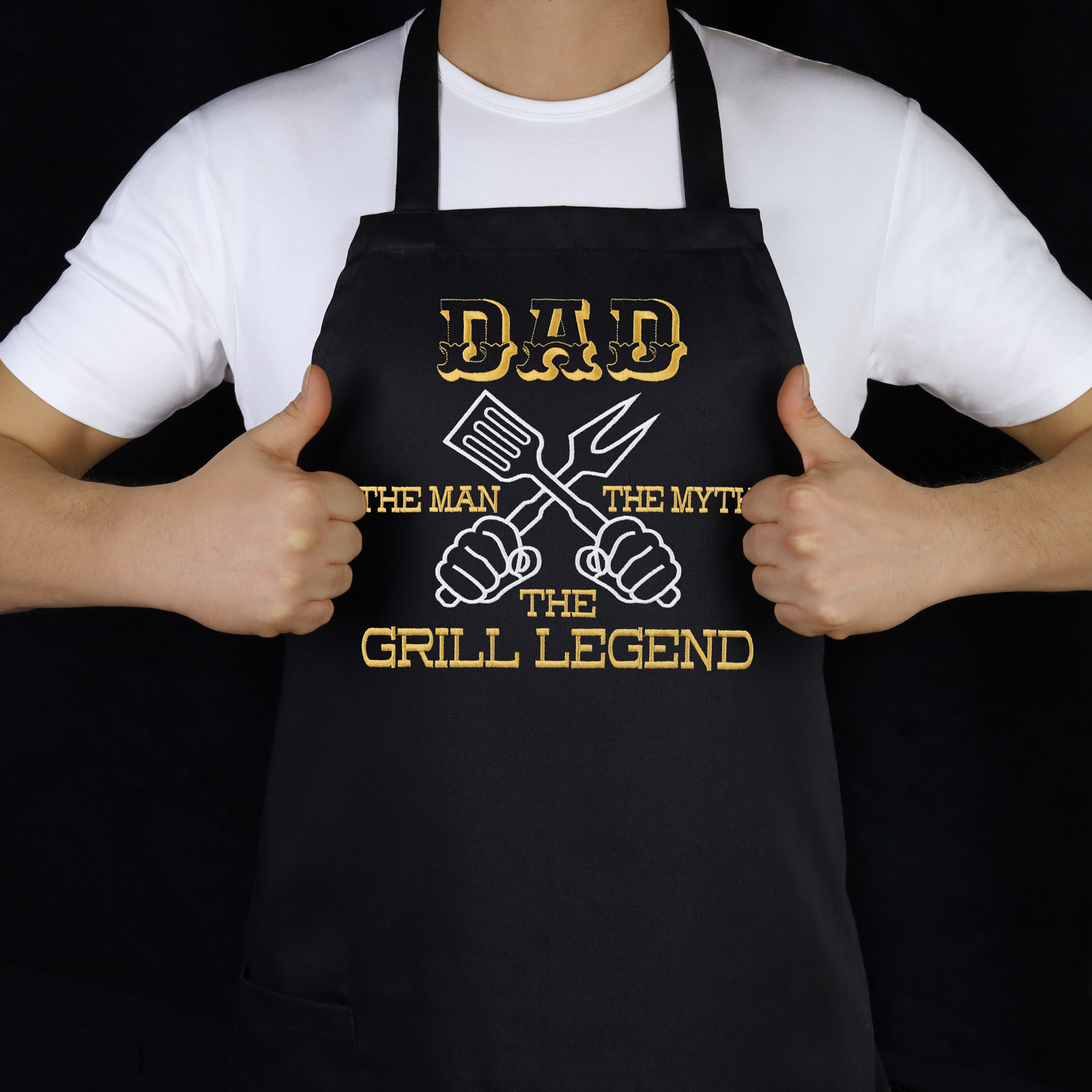 Dad: The man, the myth, the grill legend - Grillschürze