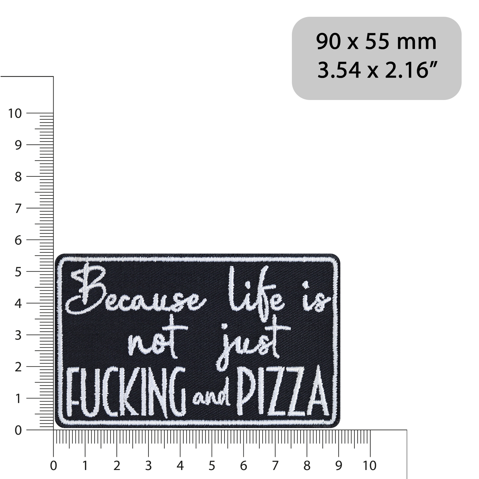 Because life is not just fucking and pizza - Patch
