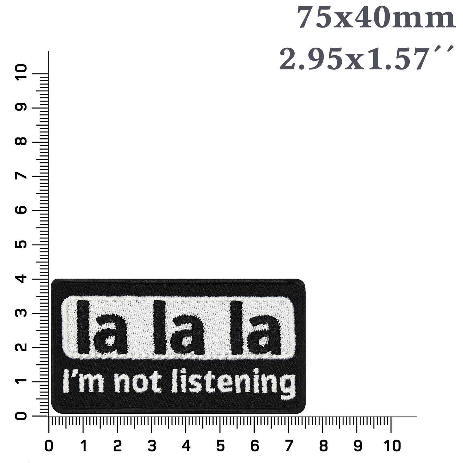 la la la - I'm not listening - Patch