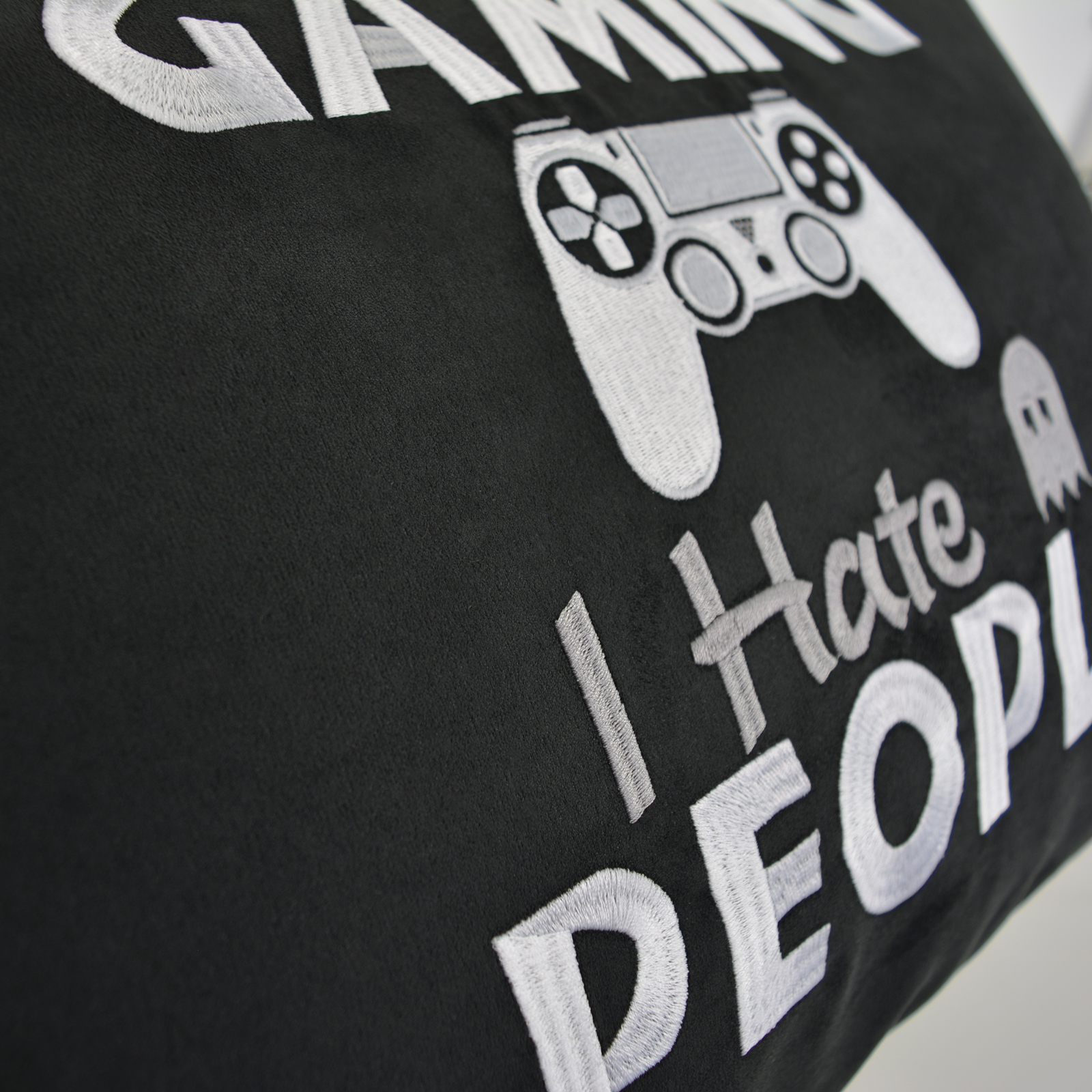I Love gaming - I hate people - Kissen
