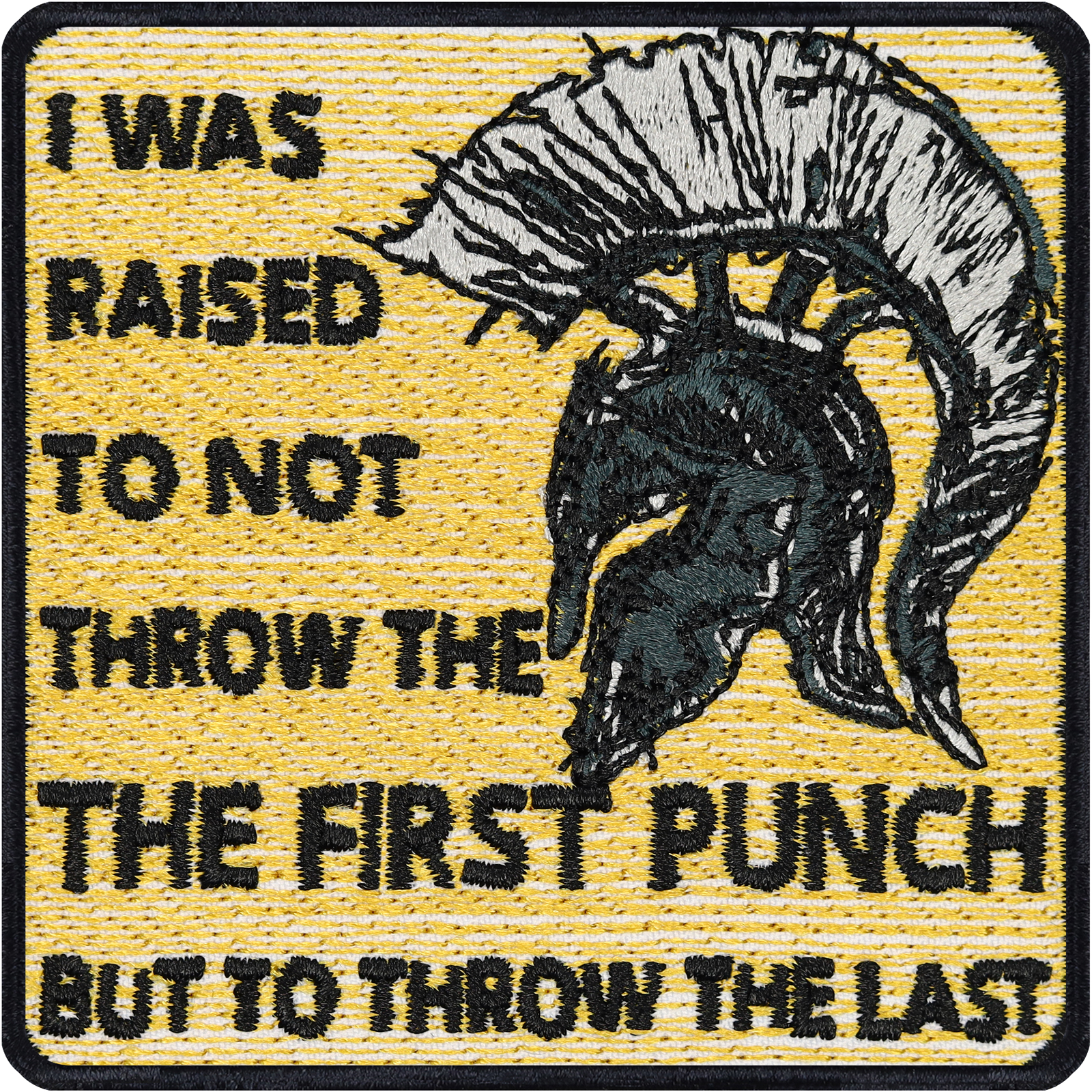 I was raised to not throw the first punch - Patch