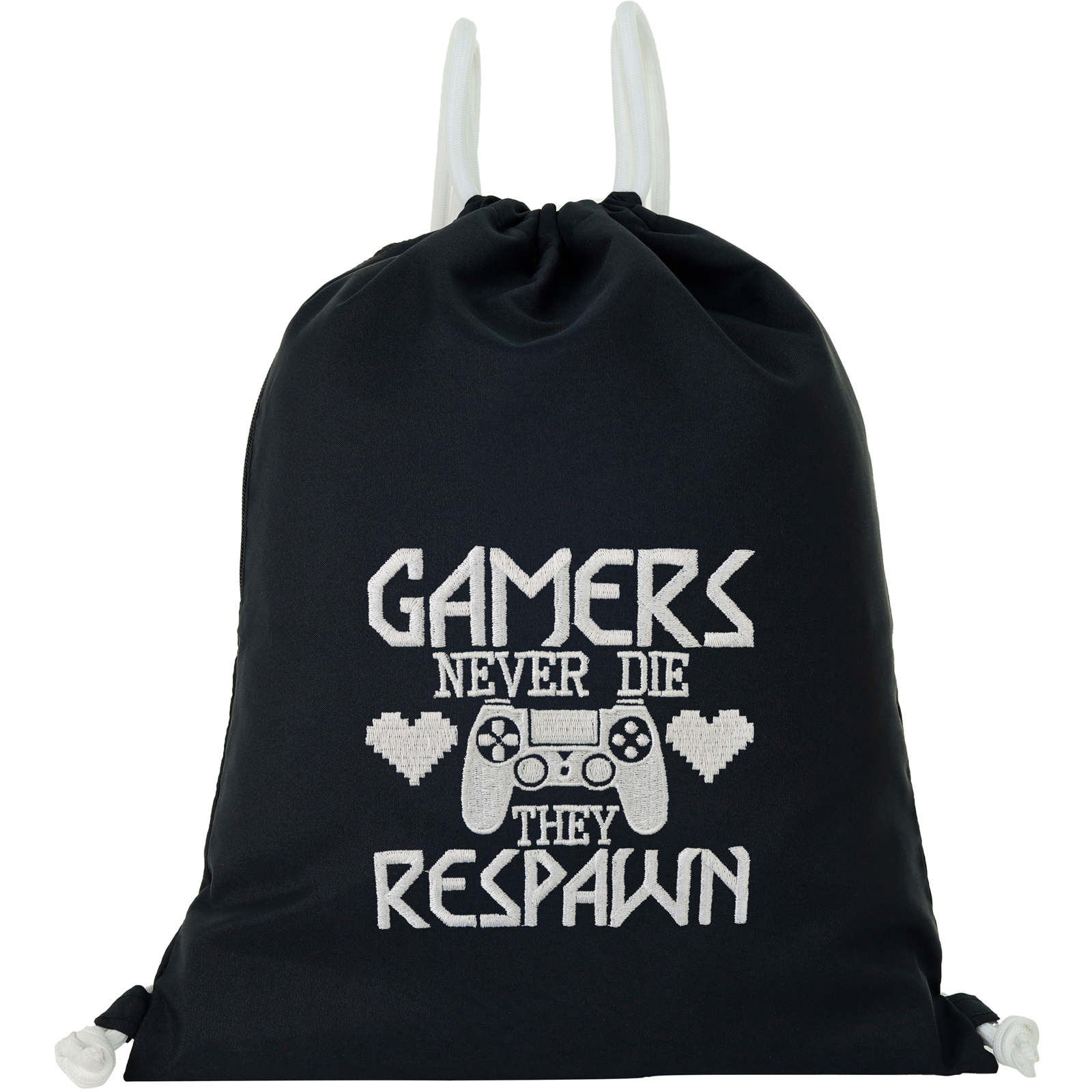 Gamers never die, they respawn - Turnbeutel