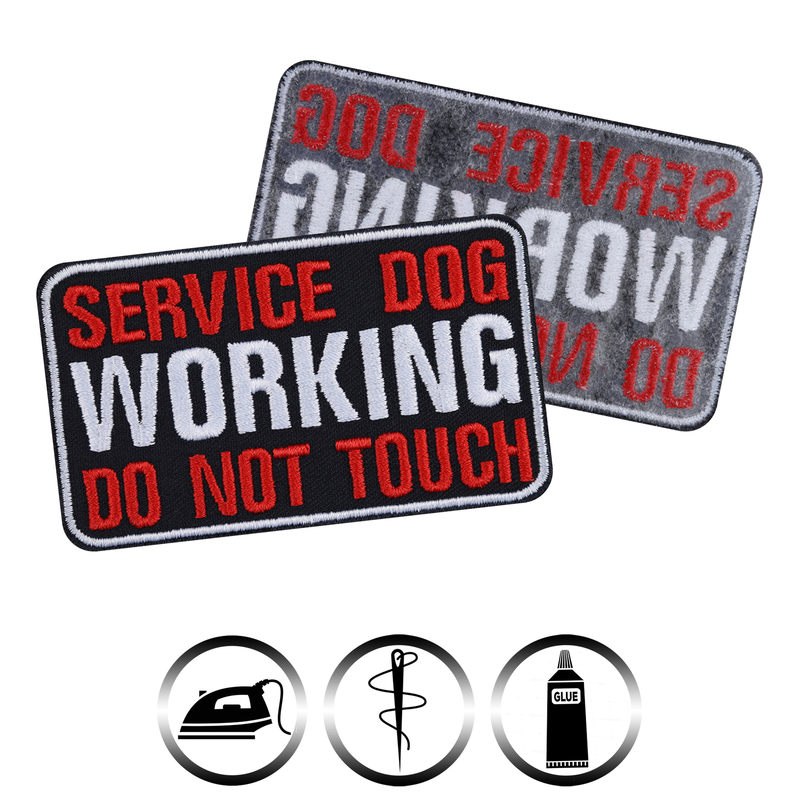 Service dog working - Do not touch - Patch