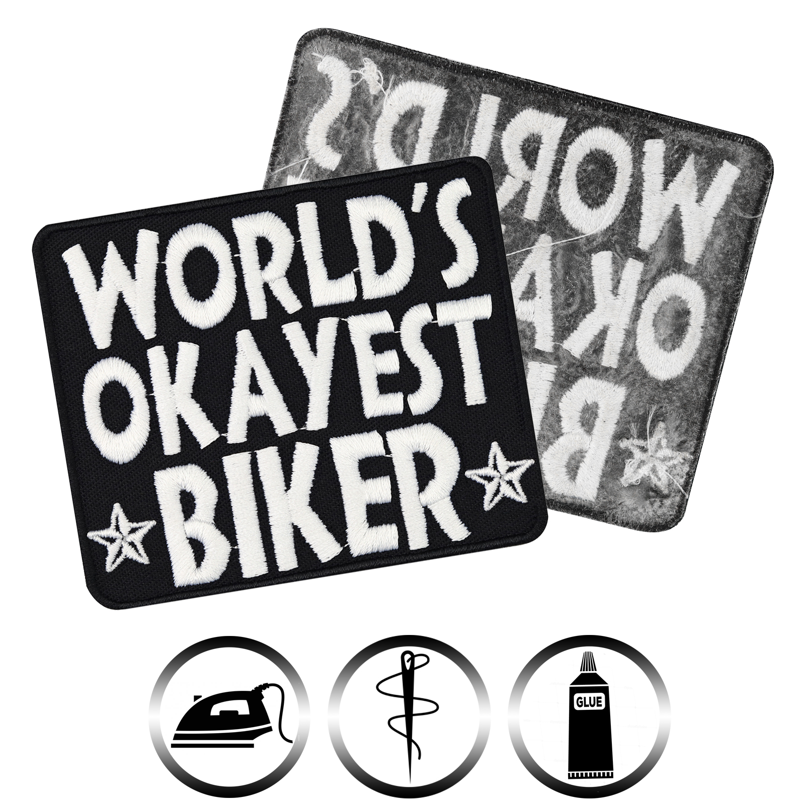 World's okayest Biker - Patch