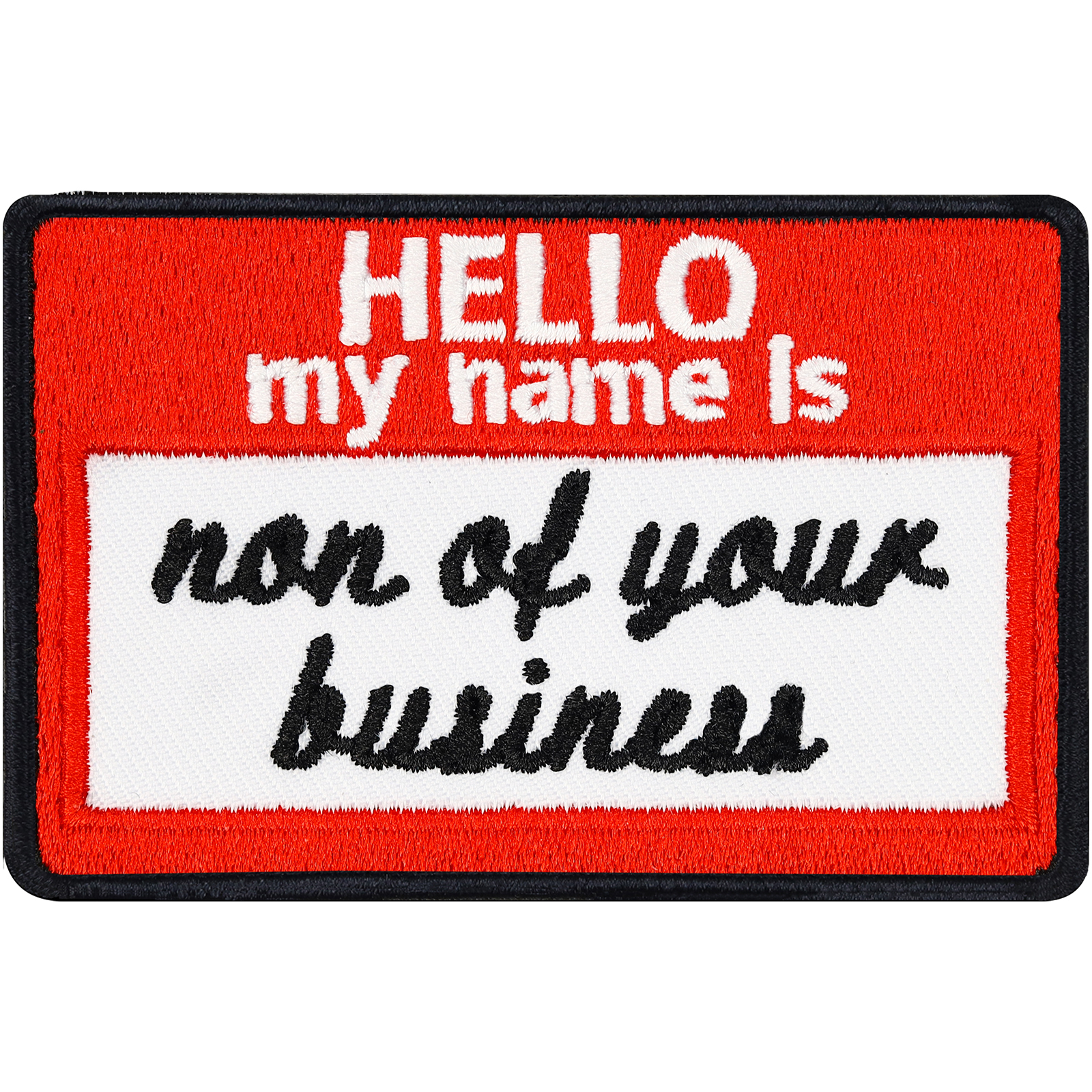 Hello, my name is... non of your business - Patch