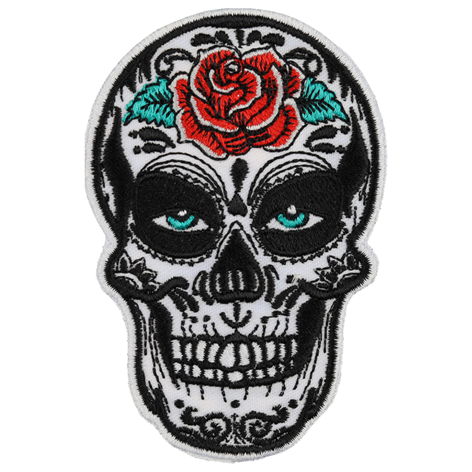Mexikan Skull Rose - Patch