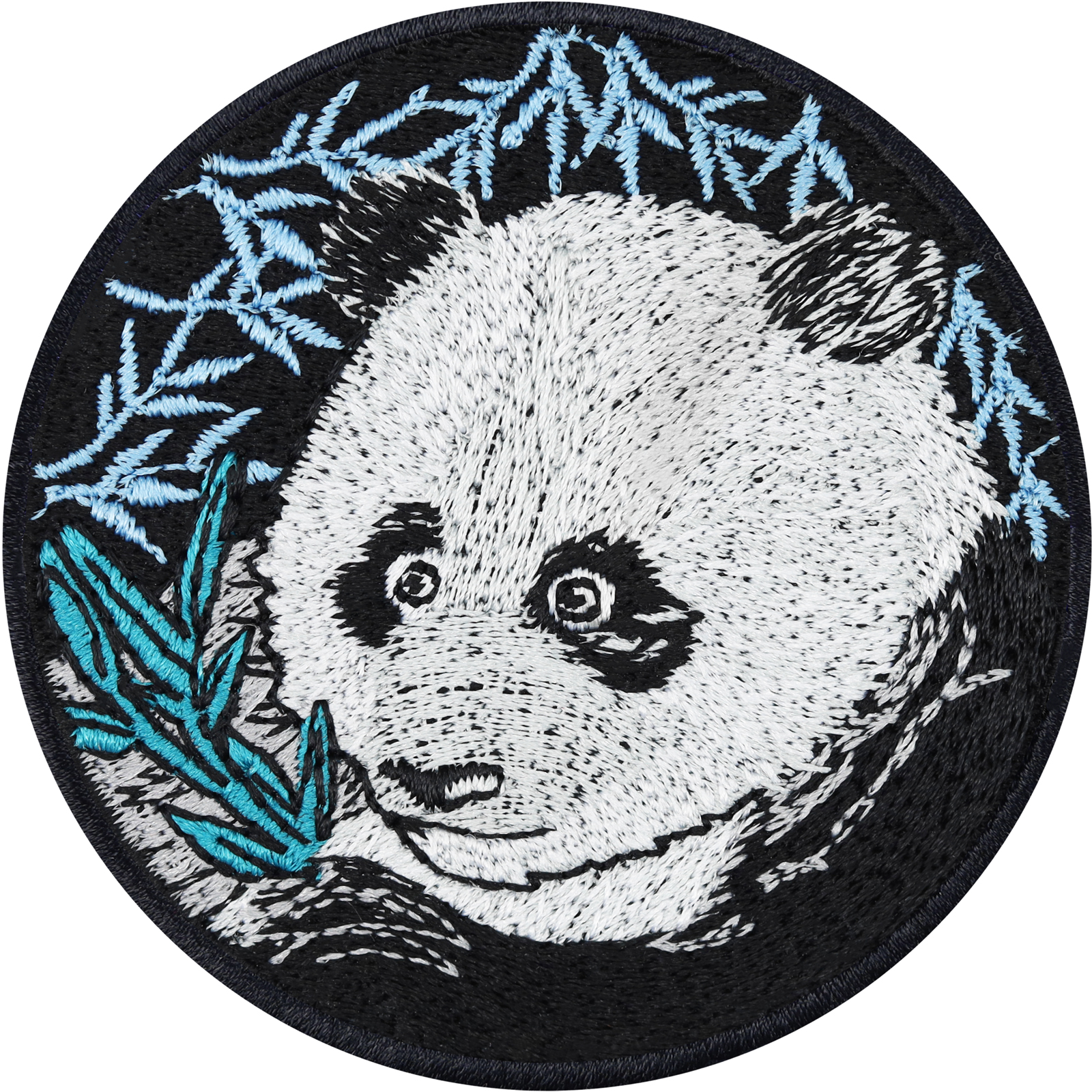 Pandabär mit Bambusblätter - Patch