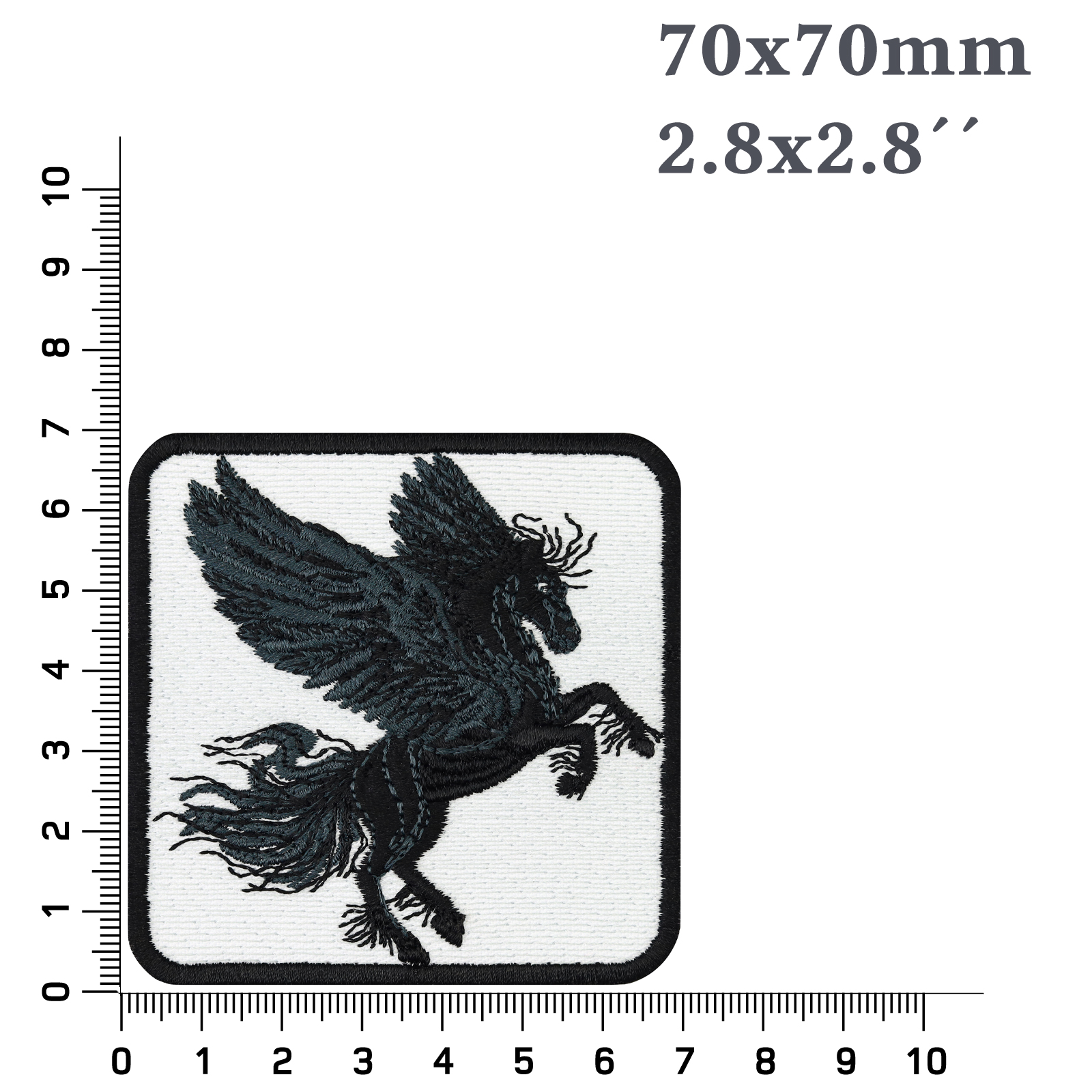 Schwarzer Pegasus - Patch