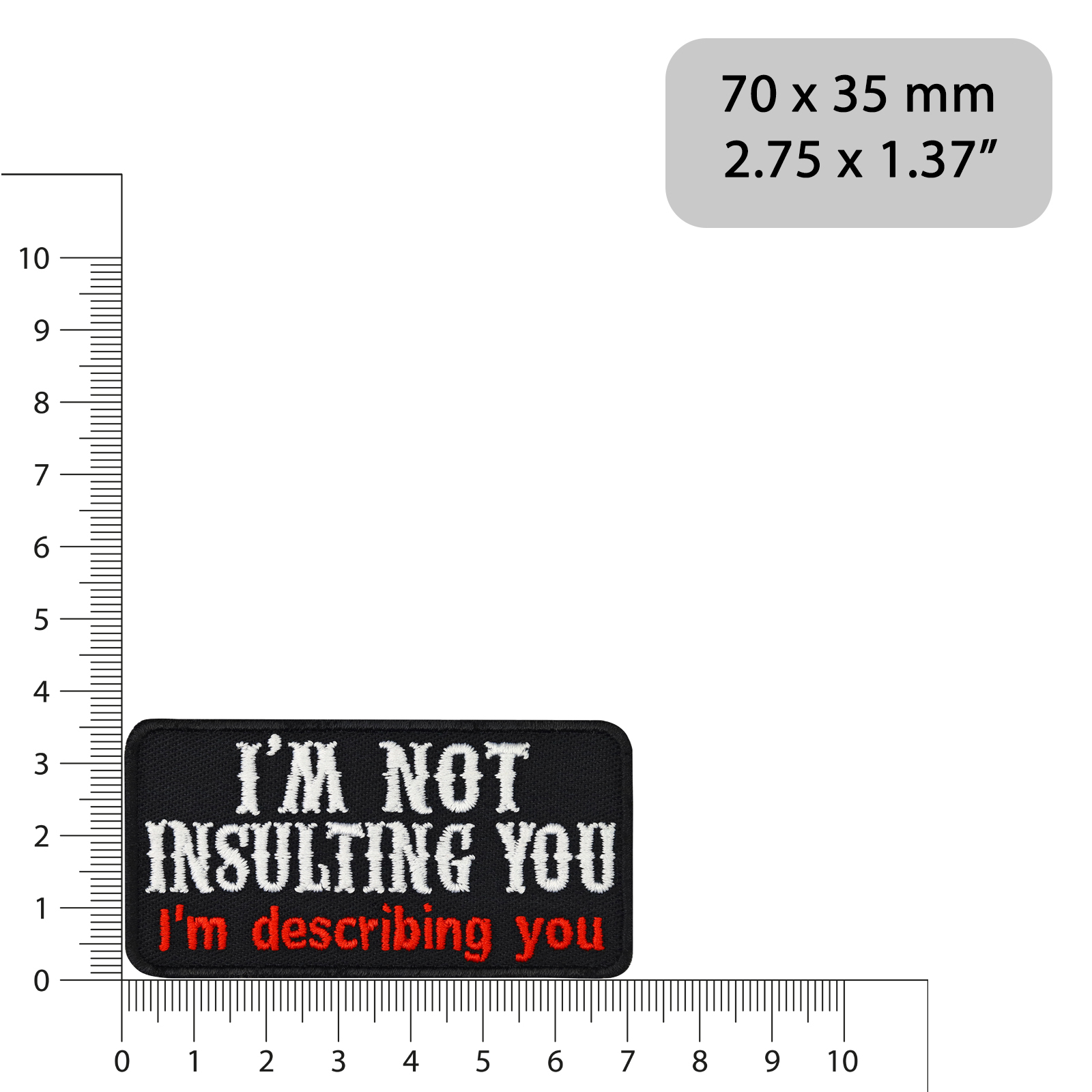 I'm not insulting you. I`m describing you. - Patch