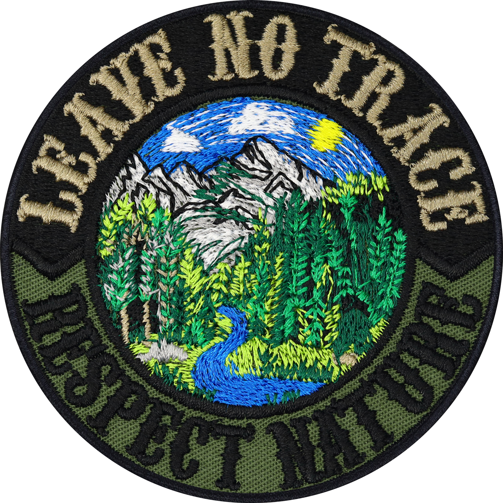 Leave no trace, respect nature - Patch