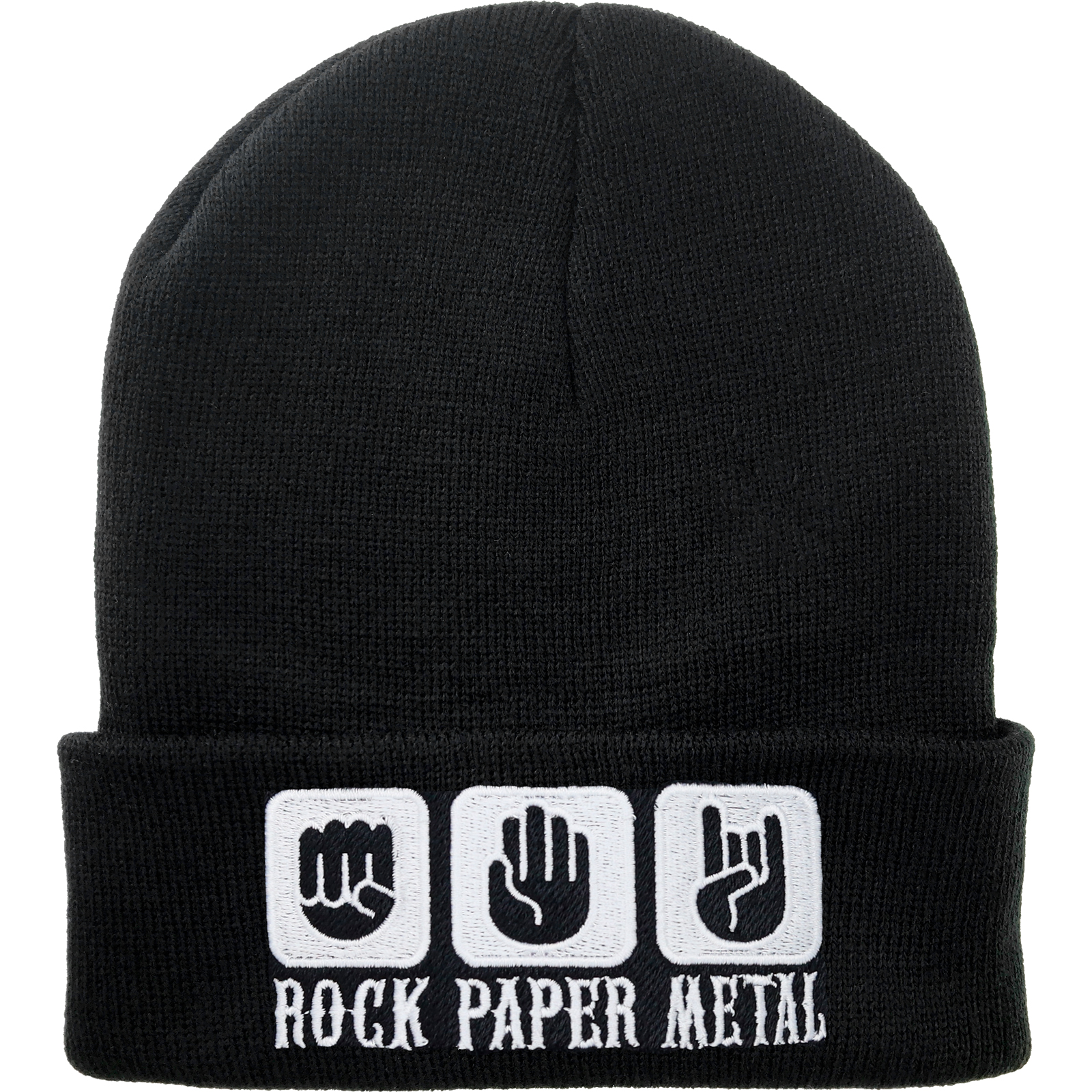Rock ... Paper ... Metal - Strickmütze