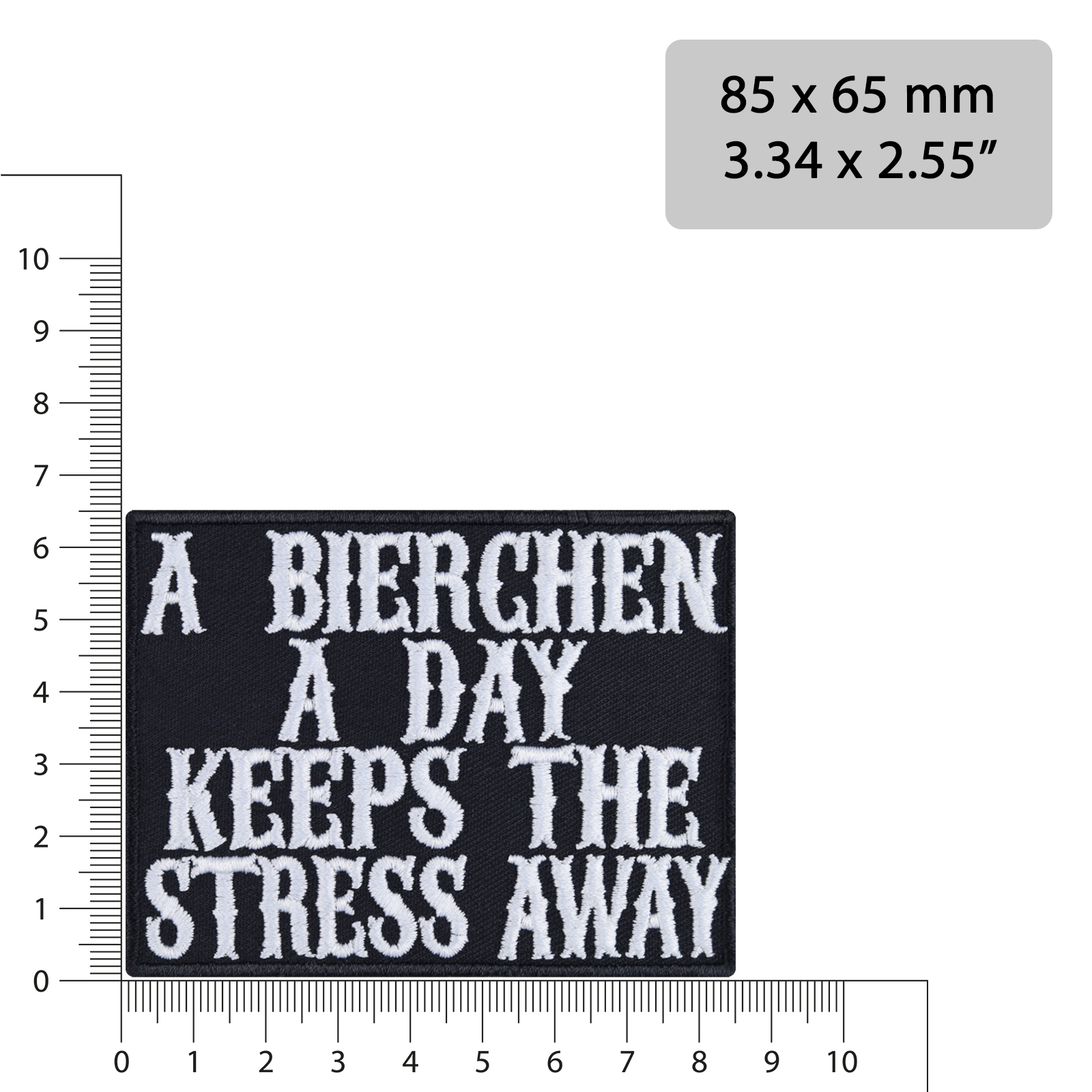A Bierchen a day keeps the stress away - Patch