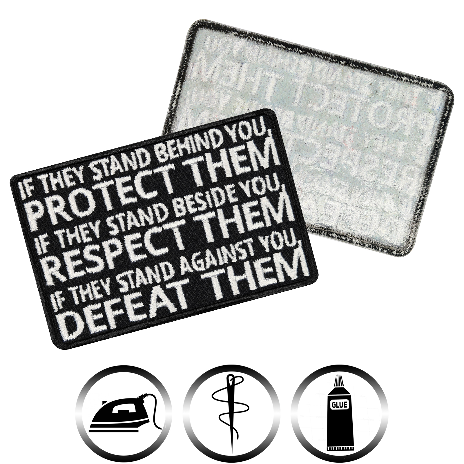 Protect them - Respect them- Defeat them - Patch